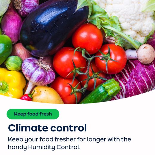Hisense Integrated 70/30 Total No Frost Fridge Freezer - White - AO Annotation - Humidity Control